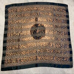 Lion tiger animal print striped scarf Korean